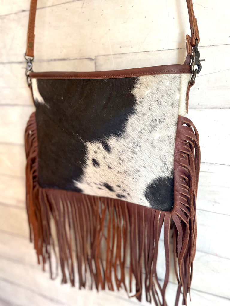 Braided Leather Fringe Hide Handle Bag – Cowgirl Barn & Tack