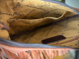 Retro Stitch Western Suede Fringe Hobo Purse