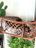 Western Floral Tooled Leather Hobo Purse