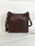 Laced Cowhide Crossbody Handbag