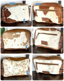 Western Cowhide Leather Handle Shaving and Cosmetic Bag