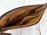 Rancher Branded Cowhide Clutch Wristlet