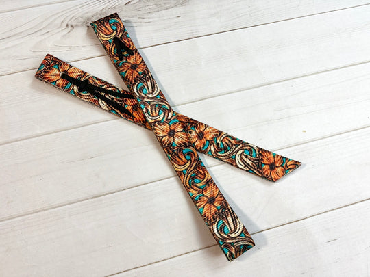 Tropical Floral Cinch Strap Set