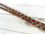 Cowhide Laced Leather Wither Strap