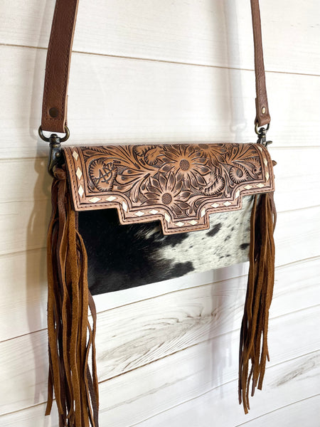 CLEARANCE! Soft Leather Basket Weave Crossbody Bag – Cowgirl Barn