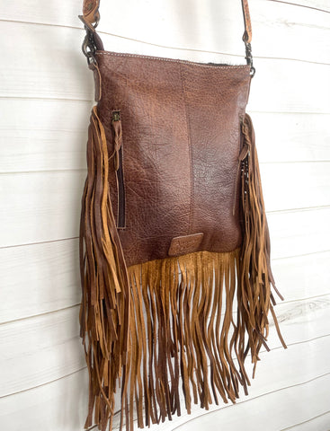 The Arena Leather Fringe Purse