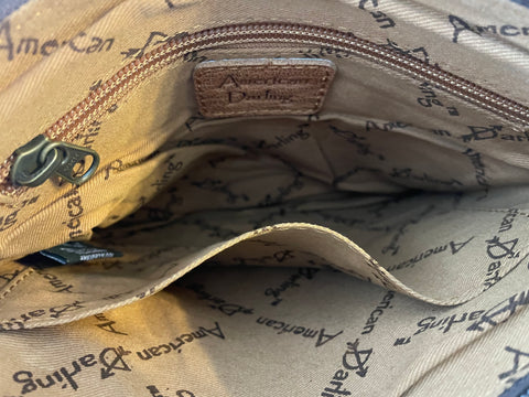 Brown Pattern Cowhide Leather Fringe Handbag – Cowgirl Barn & Tack