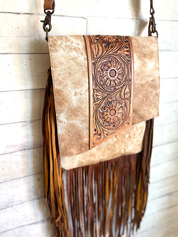 Sweet Perspective Faux Leather Fringe Purse in Khaki • Impressions Online  Boutique