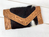 Daisy Tooled Cowhide Wallet