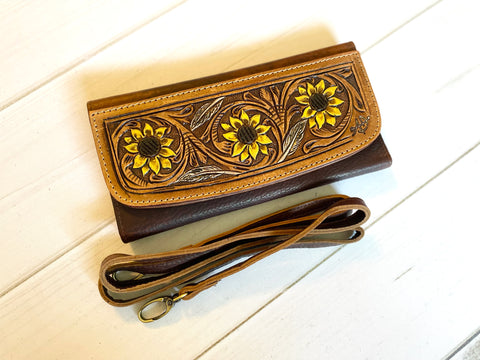 Hand Painted Leather Wallets